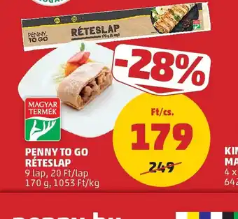 PENNY PENNY TO GO RÉTESLAP ajánlat