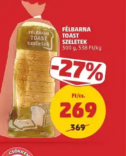 PENNY FÉLBARNA TOAST SZELETEK ajánlat