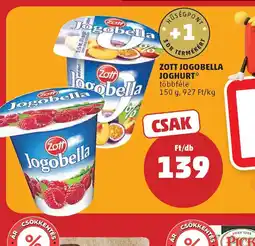 PENNY ZOTT JOGOBELLA JOGHURT ajánlat