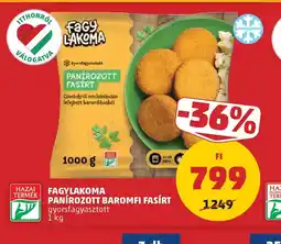 PENNY FAGYLAKOMA PANIROZOTT BAROMFI FASÍRT ajánlat