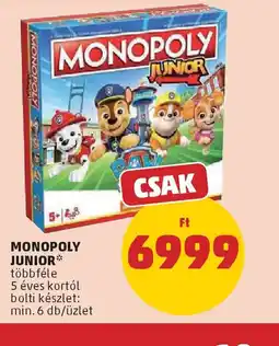 PENNY MONOPOLY JUNIOR ajánlat