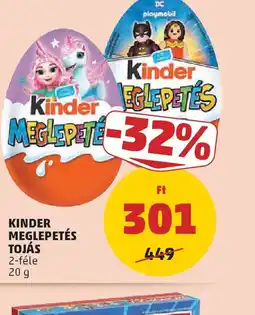 PENNY KINDER MEGLEPETÉS TOJÁS ajánlat