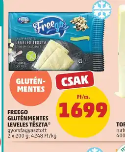 PENNY FREEGO GLUTÉNMENTES LEVELLES TÉSZTA ajánlat
