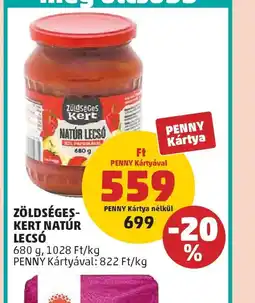 PENNY ZÖLDSÉGES-KERT NATÚR LECS ajánlat