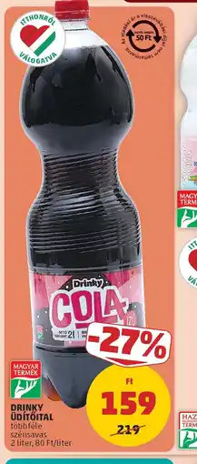 PENNY DRINKY ÜD 2 liter, 80 Ft/literTŐITAL ajánlat