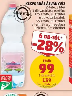 PENNY KÉKFORRÁS ÁSVÁNYV *A fajták keverhetőekZ ajánlat