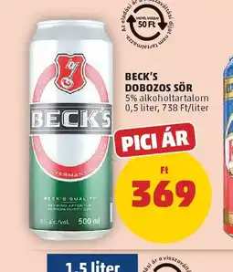 PENNY BECK'S DOBOZOS SÖR ajánlat