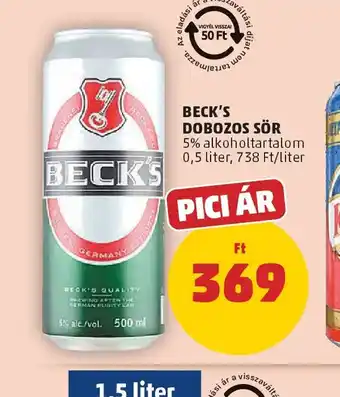 PENNY BECK'S DOBOZOS SÖR ajánlat