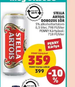 PENNY STELLA ARTOIS DOBOZOS SÖR ajánlat