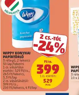 PENNY WIPPY KONYHAI PAP PAPÍRZSEBKENDŐRTÖRLŐ ajánlat
