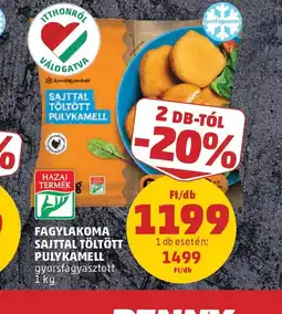 PENNY FAGYLAKOMA SAJTTAL TÖLTÖTT PULYKAMELL ajánlat