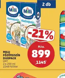 PENNY MILLI FŐZŐTEJSZÍN DUOPACK ajánlat
