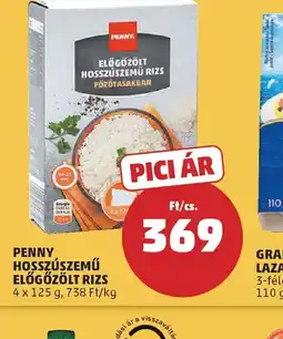 PENNY PENNY HOSSZÚSZEMŰ ELŐGŐZÖLT RIZS ajánlat