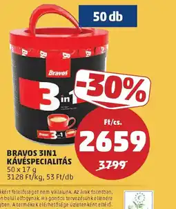PENNY BRAVOS 3IN1 KÁVÉSPECIALITÁS ajánlat
