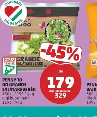 PENNY PENNY TO GO GRANDE SALÁTAKEVERÉK ajánlat