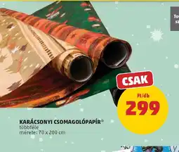 PENNY KARÁCSONYI CSOMAGOLPAPÍR ajánlat