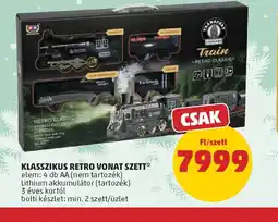 PENNY KLASSZIKUS RETRO VONAT SZETT ajánlat