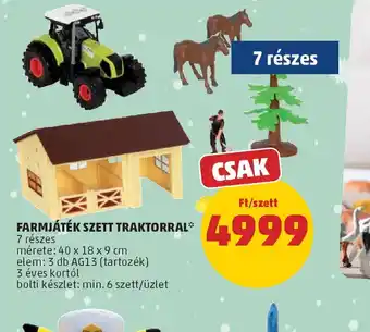 PENNY FARMJÁTÉK SZETT TRAKTORRAL ajánlat