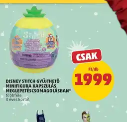 PENNY DISNEY STITCH GYŰJTHETŐ MINIFIGURA KAPSZULÁS MEGLEPETÉSCSOMAGOLÁSBAN ajánlat