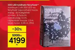 Tesco 200 LED toldható fényfüzér ajánlat