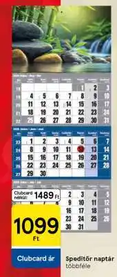 Tesco Speditőr naptár ajánlat