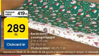 Karácsonyi csomagolópapír