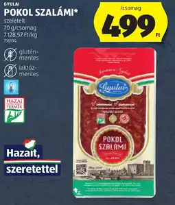 ALDI Gyulai Pokol szalámi ajánlat