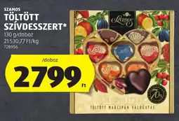 ALDI Szamos töltött szívdesszert ajánlat