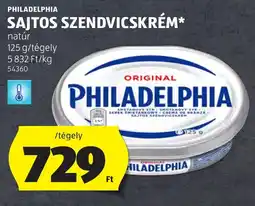 ALDI Philadelphia Sajtos szendvicskrém ajánlat