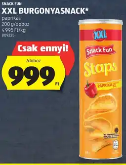 ALDI Snack Fun XXL burgonyasnack ajánlat