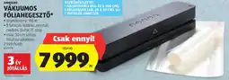 ALDI Ambiano Vákuumos fóliahegesztő ajánlat