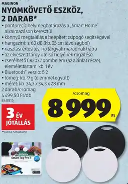 ALDI Maginon nyomkövető eszköz ajánlat