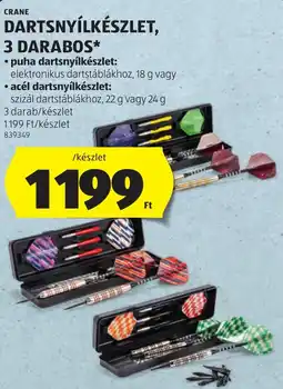 ALDI Crane dartsnyílkészlet ajánlat
