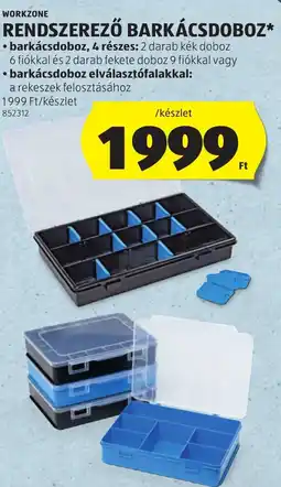 ALDI Workzone rendszerező barkácsdoboz ajánlat