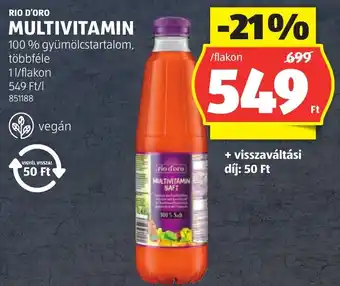 ALDI Rio d'Oro Multivitamin ajánlat