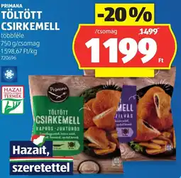 ALDI Primana Töltött csirkemell ajánlat