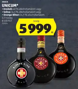 ALDI Zwack Unicum ajánlat