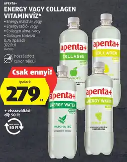 ALDI Apenta+ Energy, collagen vitaminvíz ajánlat