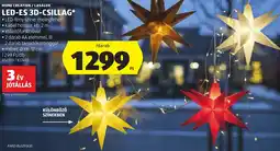 ALDI Home Creation / Casalux LED-es 3D-csillag ajánlat