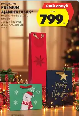 ALDI Home Creation Premium ajándéktasak ajánlat