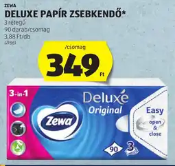 ALDI Zewa Deluxe Papír zsebkendő ajánlat