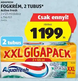 ALDI Aquafresh fogkrém ajánlat