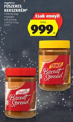 ALDI Grandessa fűszeres kekszkrém ajánlat