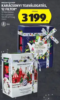 ALDI English Tea Shop Karácsonyi teaválogatás ajánlat