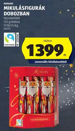 ALDI Monarc mikulásfigurák dobozban ajánlat