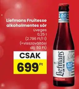 Spar Liefmans Fruitesse alkoholmentes sör ajánlat