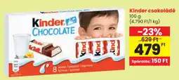 Spar Kinder csokoládé ajánlat