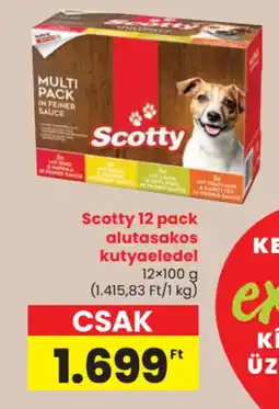 Spar Scotty 12 pack alutasakos kutyaeledel ajánlat