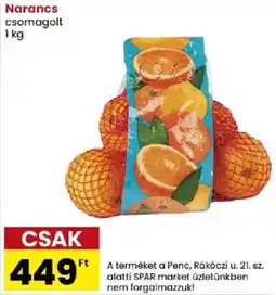 Spar Narancs ajánlat