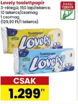 Spar Lovely toalettpapír ajánlat